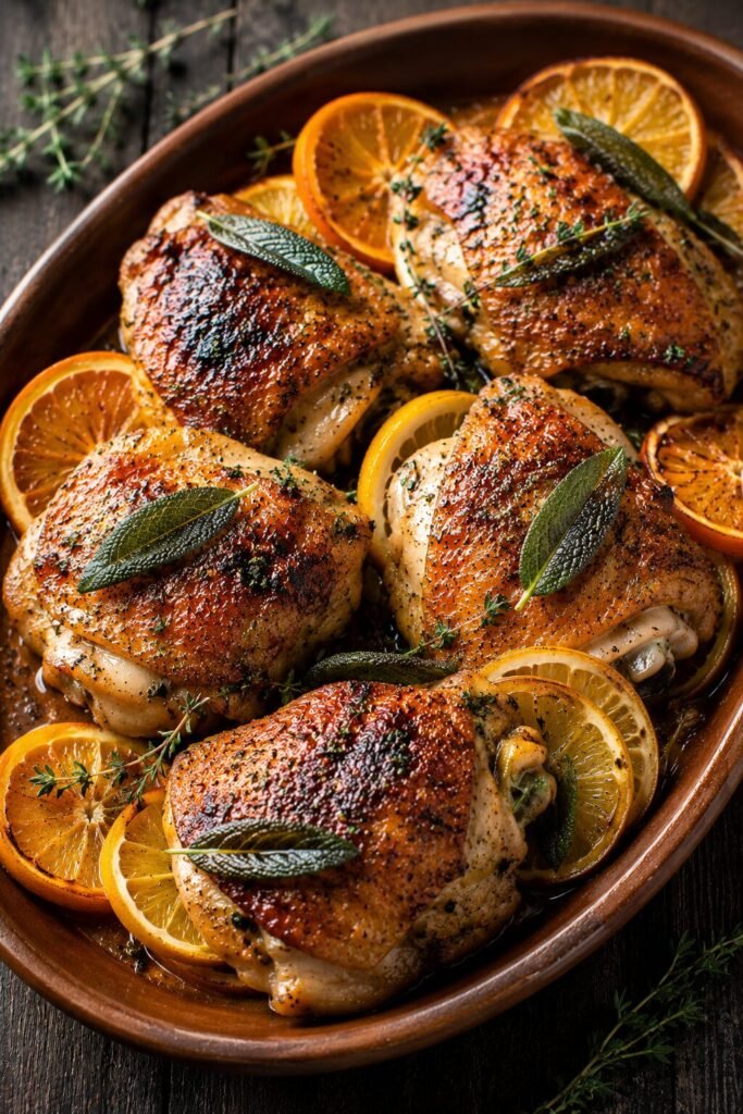 Citrus Sage Chicken Thighs Recipe