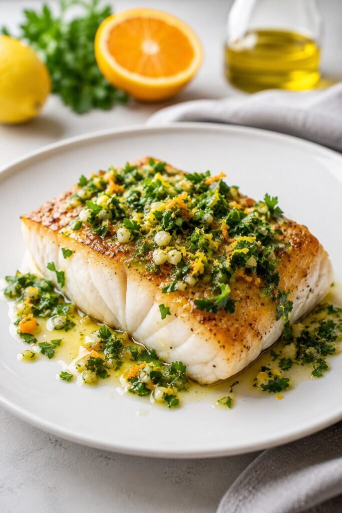 Herbed Cod with Citrus Gremolata Recipes