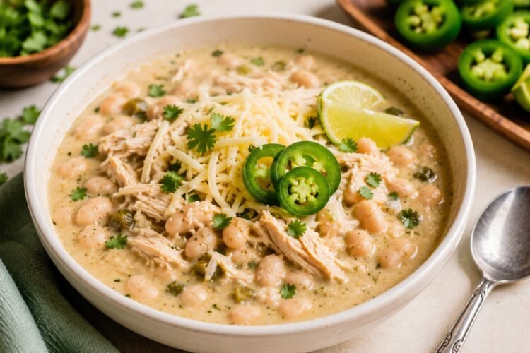 Easy White bean chicken chili recipe