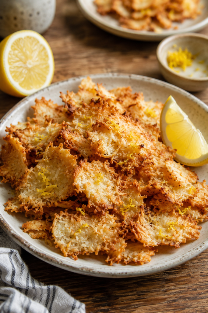 1. Crispy Lemon Coconut Chips Recipe