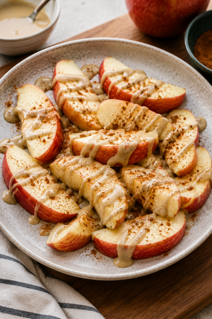 2. Spiced Apple Bites with Tahini Drizzle Recipe