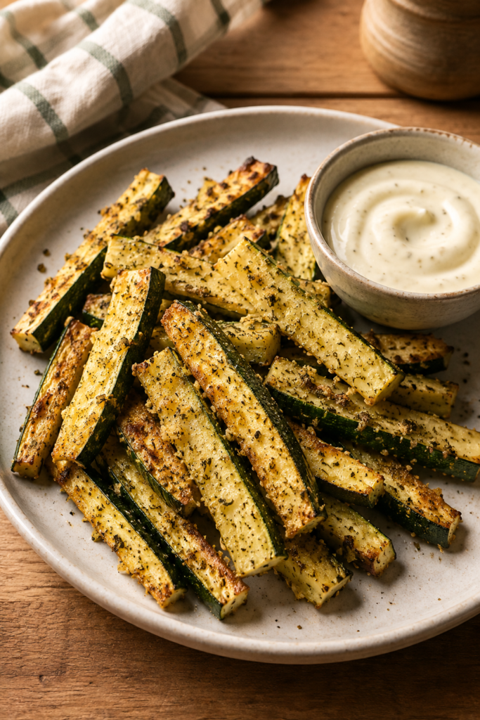 3. Garlic Herb Zucchini Fries Recipe