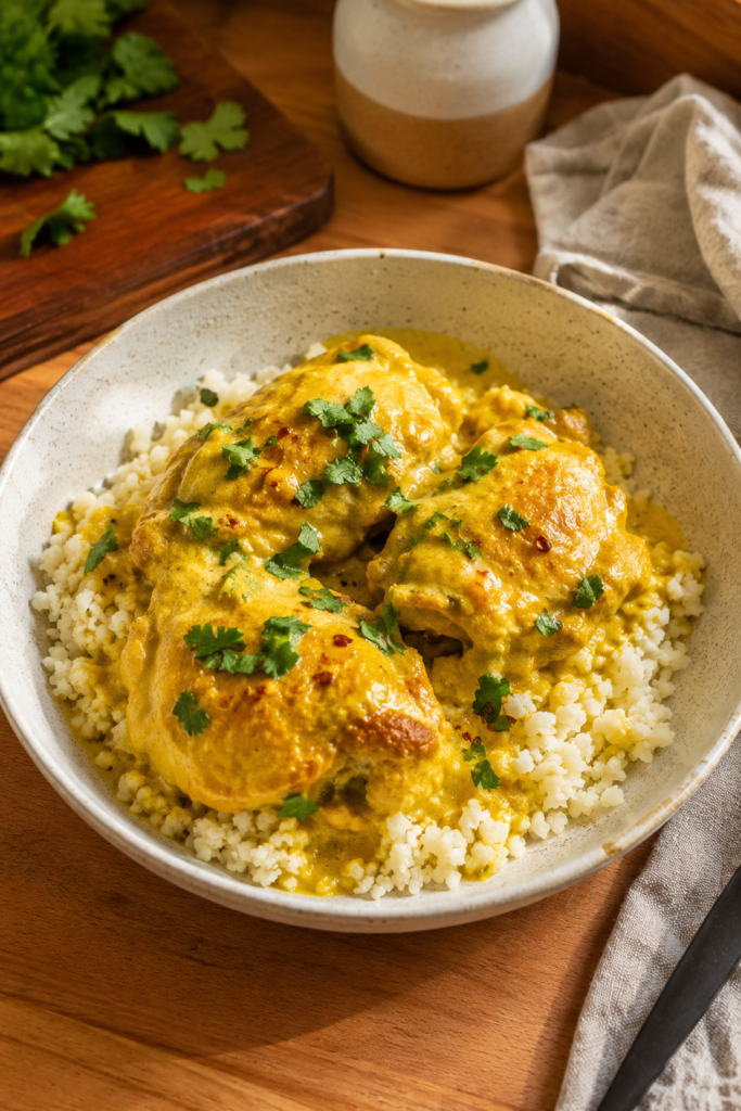 Golden Turmeric Chicken with Cauliflower Rice Recipe