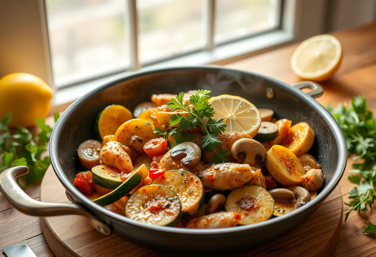 Ginger-Turmeric Ground Turkey Skillet with Tender Zucchini
